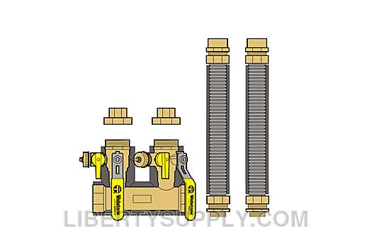 Webstone 1-1/4" x 1" FIP Heat Only Complete Near Boiler Kit H-4FK4-WIF