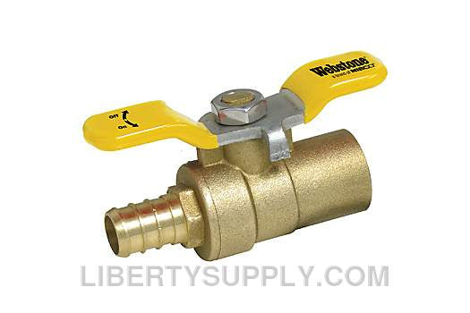 Webstone PEX-X068 1/2" x 1/2" F1807 PEX x SWT Transition Brass Ball Valve H-50682