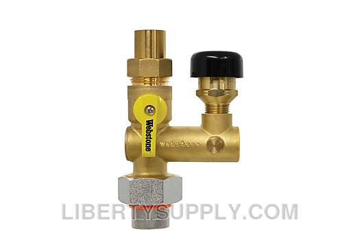 Webstone 3/4" Pro-Pal Dielectric Water Heater Supply Valve H-51663W-VR