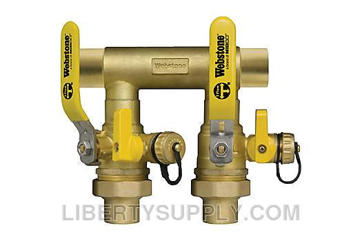 Webstone 1-1/4" x 1" SWT Double Ball Drain Manifold Kit H-58354-54