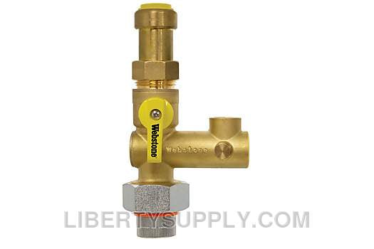 Webstone 3/4" Pro-Pal Dielectric Water Heater Supply Valve H-61663W