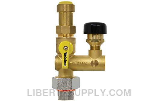 Webstone 3/4" Pro-Pal Dielectric Water Heater Supply Valve H-61663W-VR