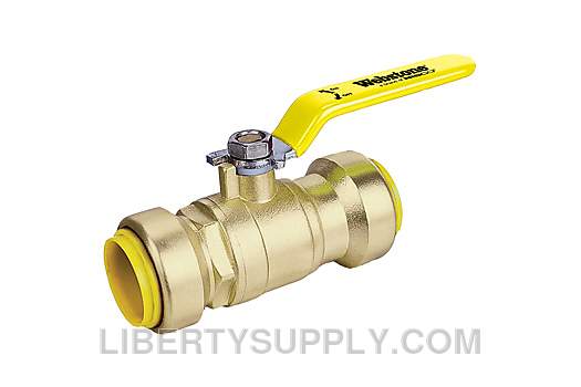 Webstone PSH-6270W 1" x 1" Push Brass Ball Valve H-62704W