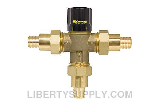 Webstone 3/4" F1807 PEX Thermostatic Mixing Valve H-71273W