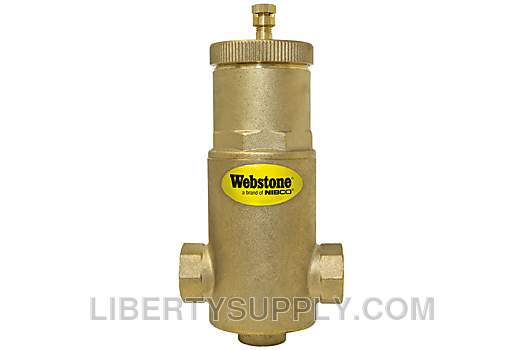 Webstone 1-1/4" x 1-1/4" FIP Horizontal Air Separator H-74005