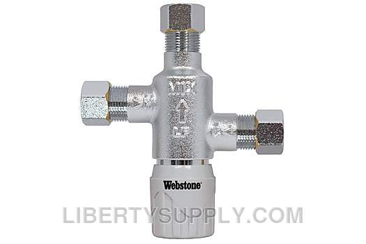 Webstone 3/8" Compression Thermostatic Mixing Valve H-77201W