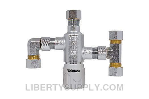 Webstone 3/8" Compression Thermostatic Mixing Valve H-77211W