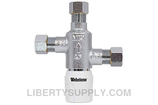 Webstone 3/8" Compression Thermostatic Mixing Valve H-77401W