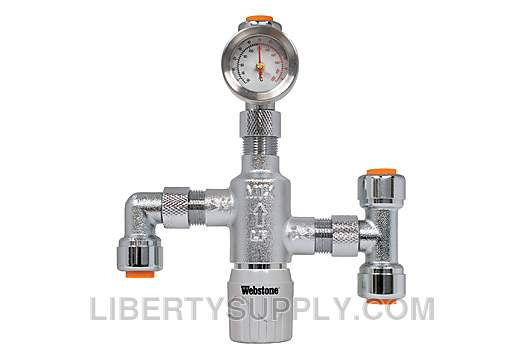 Webstone 1/4" Push Thermostatic Mixing Valve H-77610W-TG