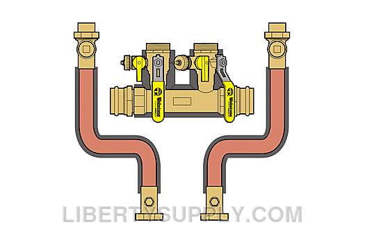 Webstone 1-1/4" Press x 1" FIP Heat Only Complete Near Boiler Kit H-8CC4-NBHK