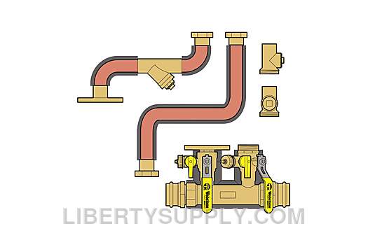 Webstone 1-1/4" Press x 1" SWT Heat Only Complete Near Boiler Kit H-8CCL54-54Y