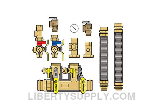 Webstone 1-1/4" Press x 1" FIP Heat & DHW Complete Near Boiler Kit H-8FK5-CH