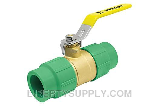 Webstone PPR-9170W 1-1/4" x 1-1/4" Female PP-R Metric Socket Aquatherm Ball Valve H-91705W