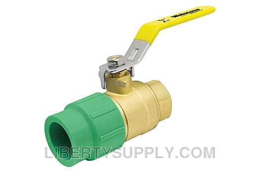 Webstone PPR-9470W 1" x 1" Female PP-R Metric Socket x FIP Aquatherm Ball Valve H-94704W