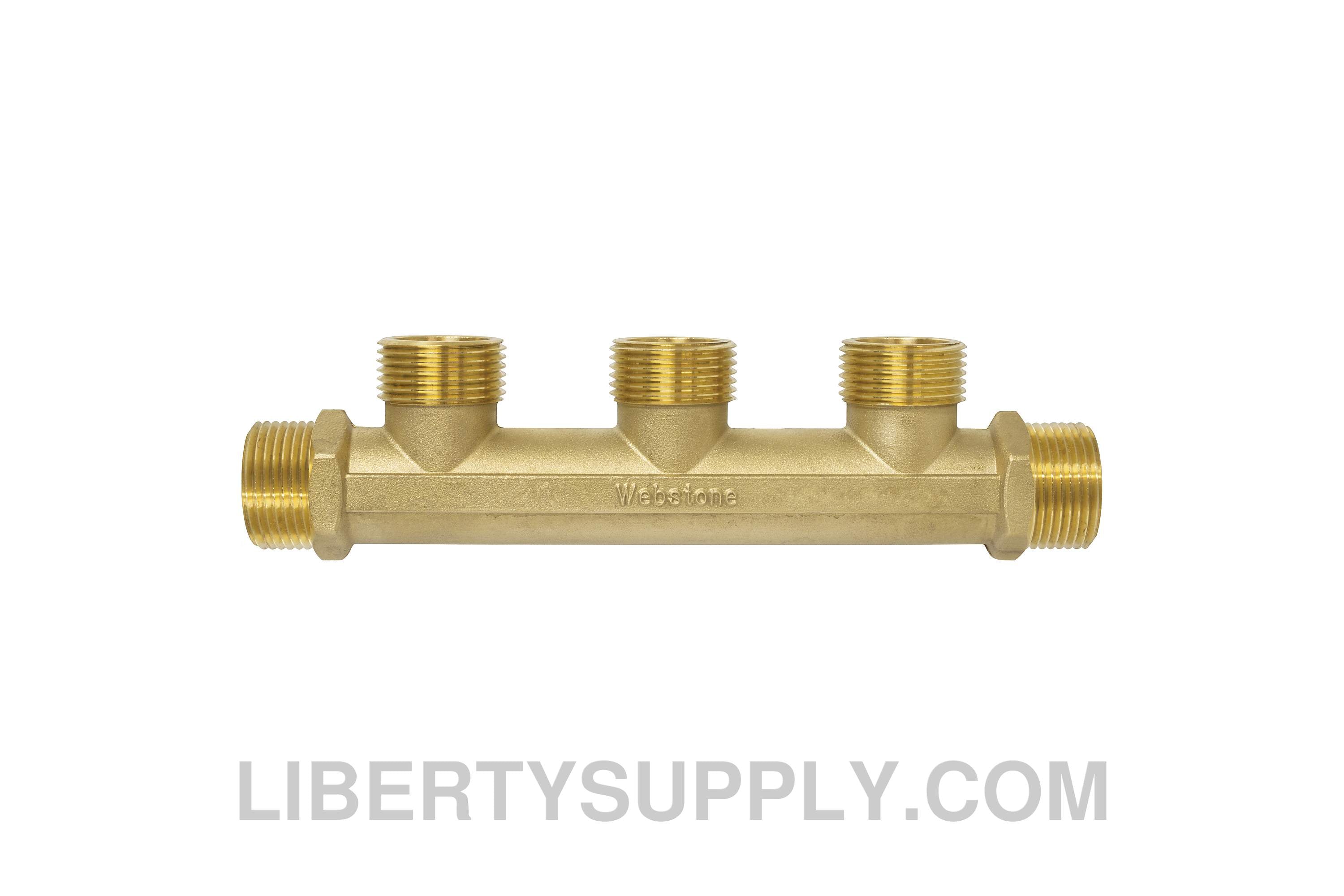 Webstone H-86X6 1" Threaded Multi-Port Tee H-G6G64W